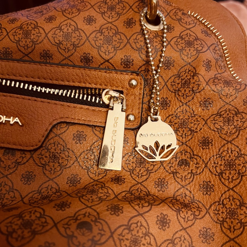Big Buddha brown dome purse large.in “Like New” condition